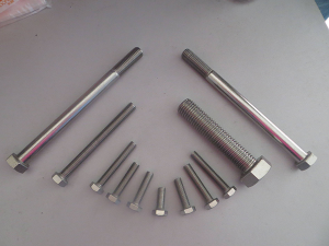 Six angle flange bolt